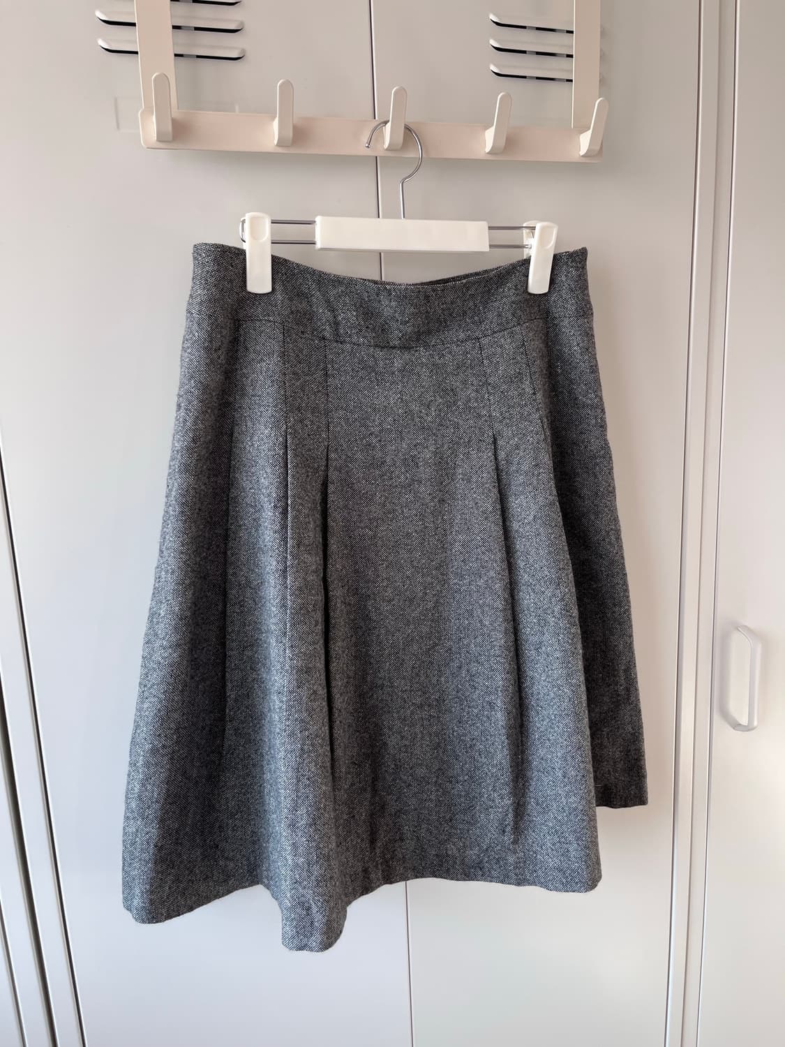 빈티지 주름 플리츠 미디 스커트 상품이미지6