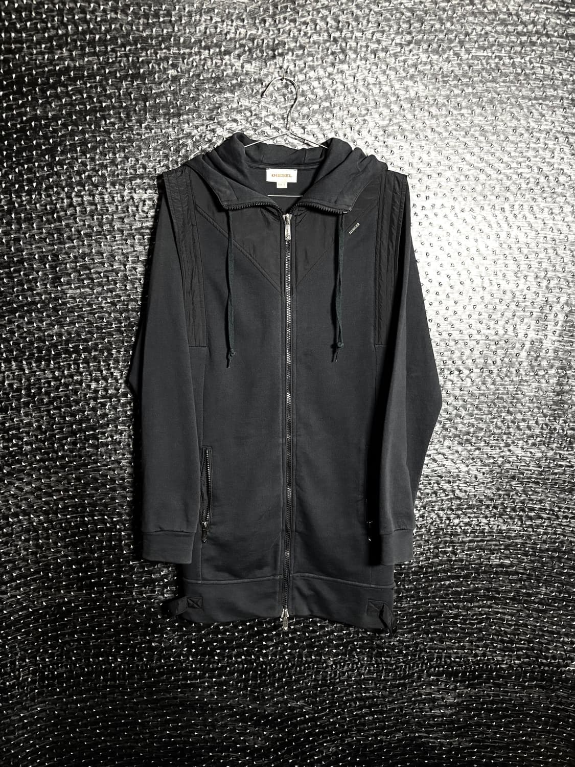 디젤 롱 후드 집업자켓 상품이미지1