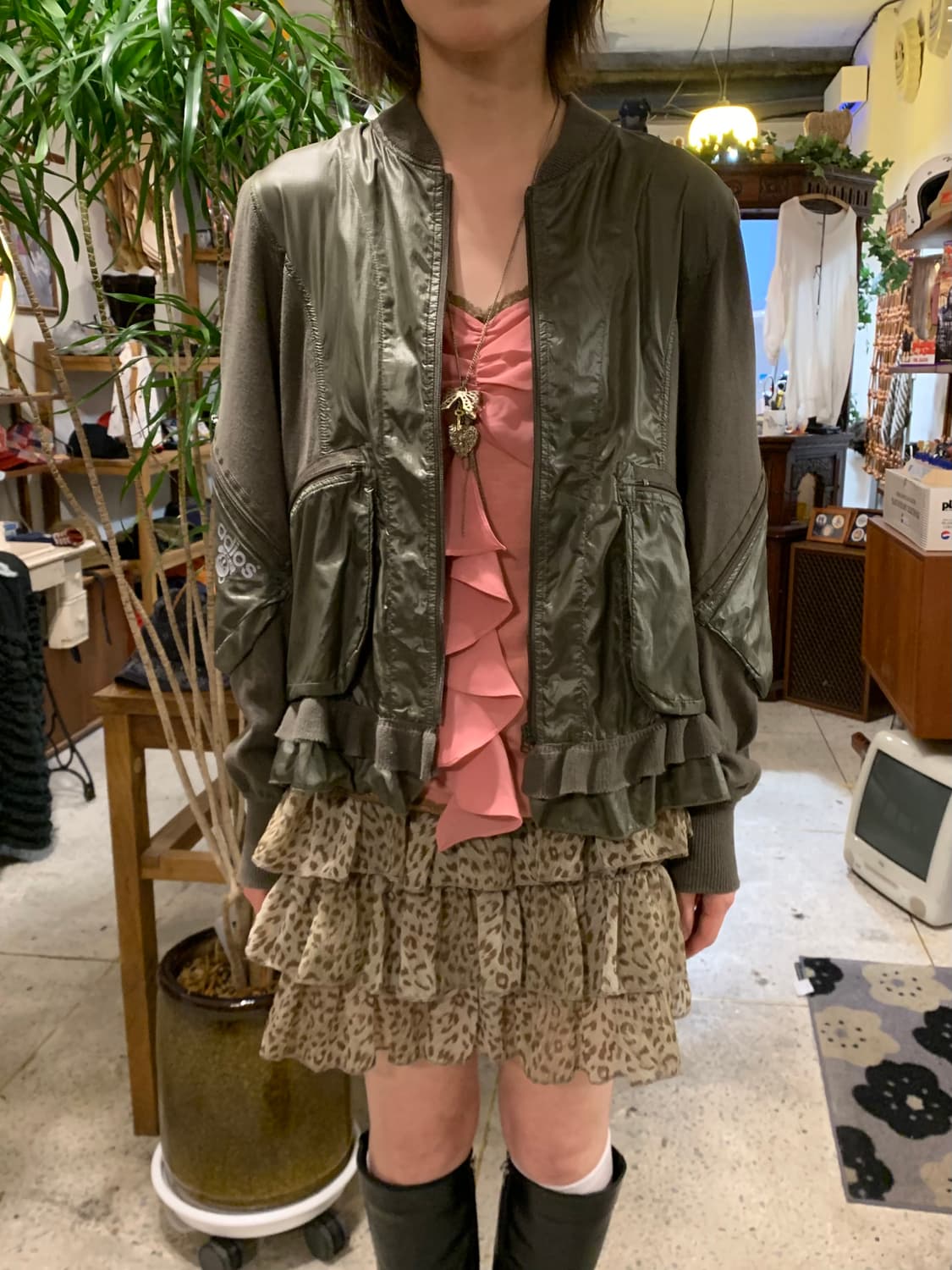 히스테릭글래머 프릴 레이스 ma 1 자켓 상품이미지1