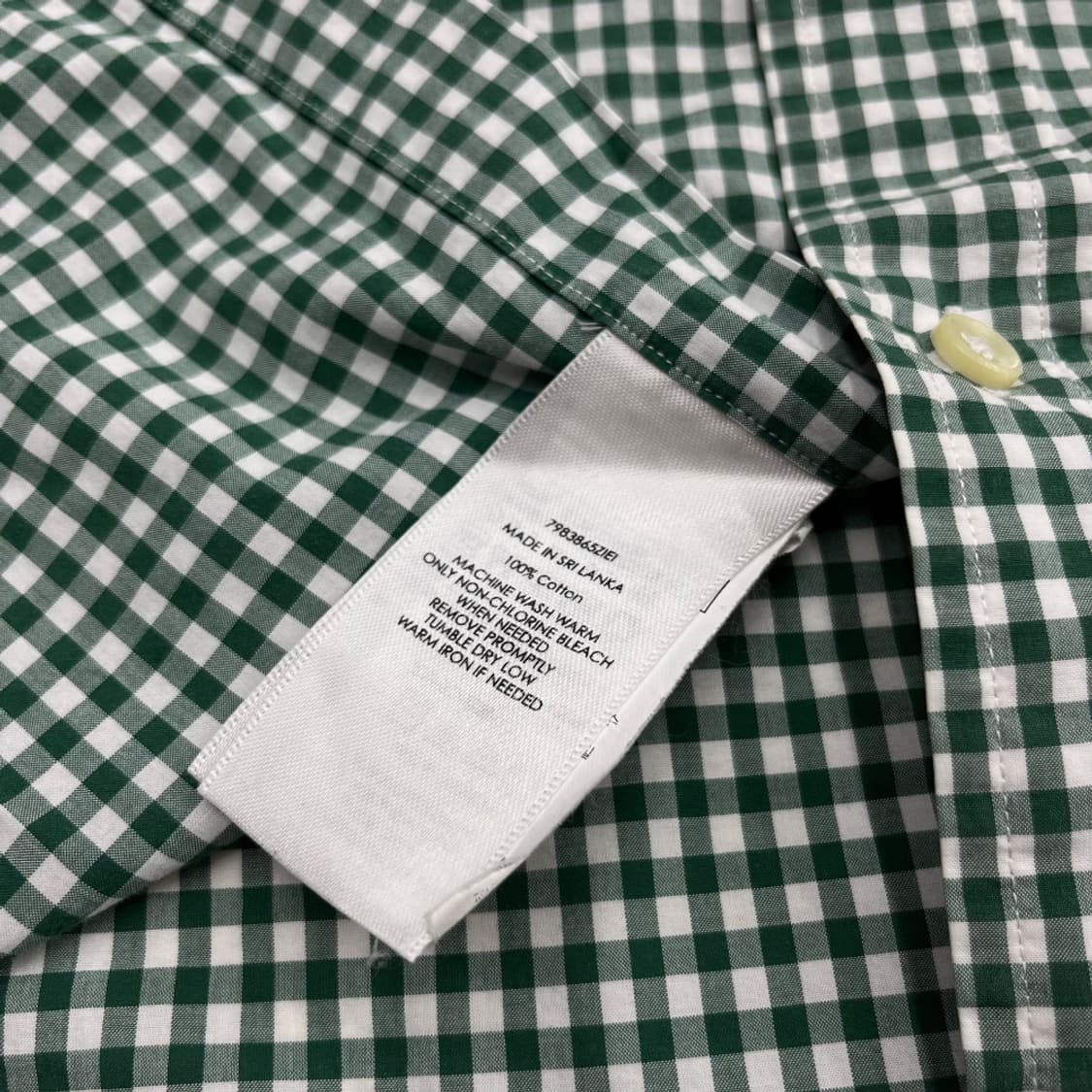 폴로 랄프로렌 퍼플포니 체크무늬 그린 셔츠 L 상품이미지6