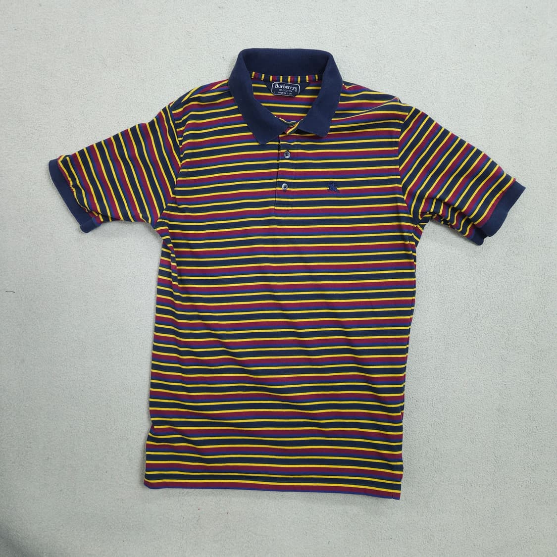 90s 버버리 스트라이프 카라티 상품이미지1