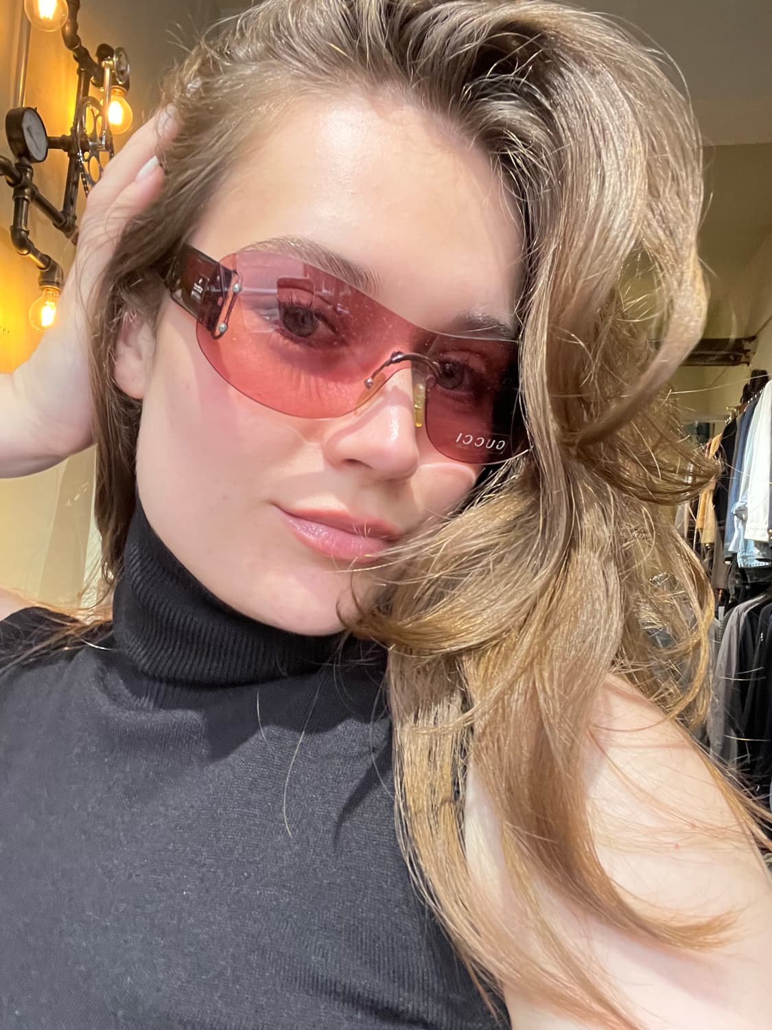 GUCCI 90'S 쉴드 선글라스 GG2448/N/S L6A 상품이미지2