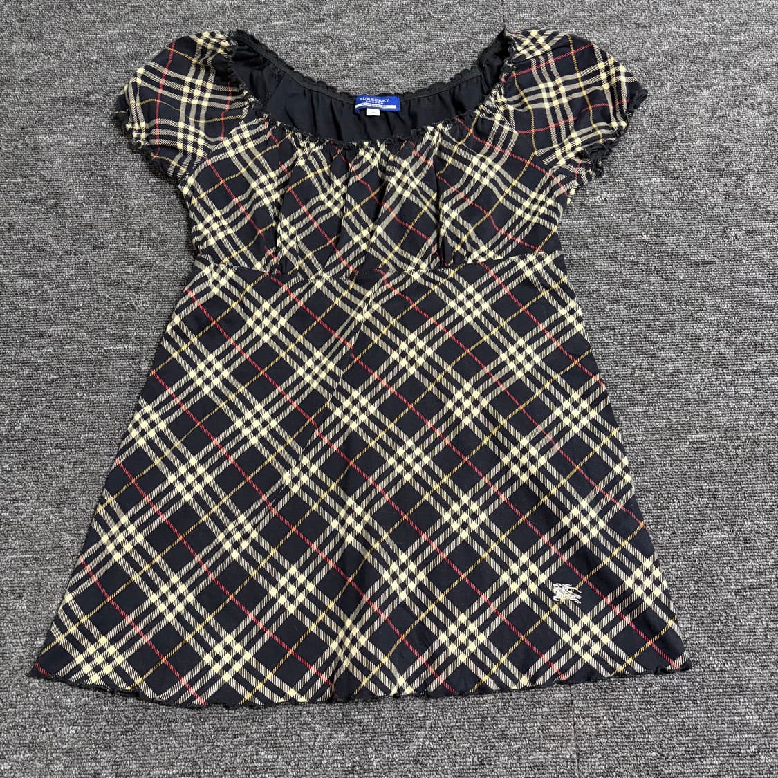 버버리 블루라벨 노바체크 리본 블라우스 상품이미지1