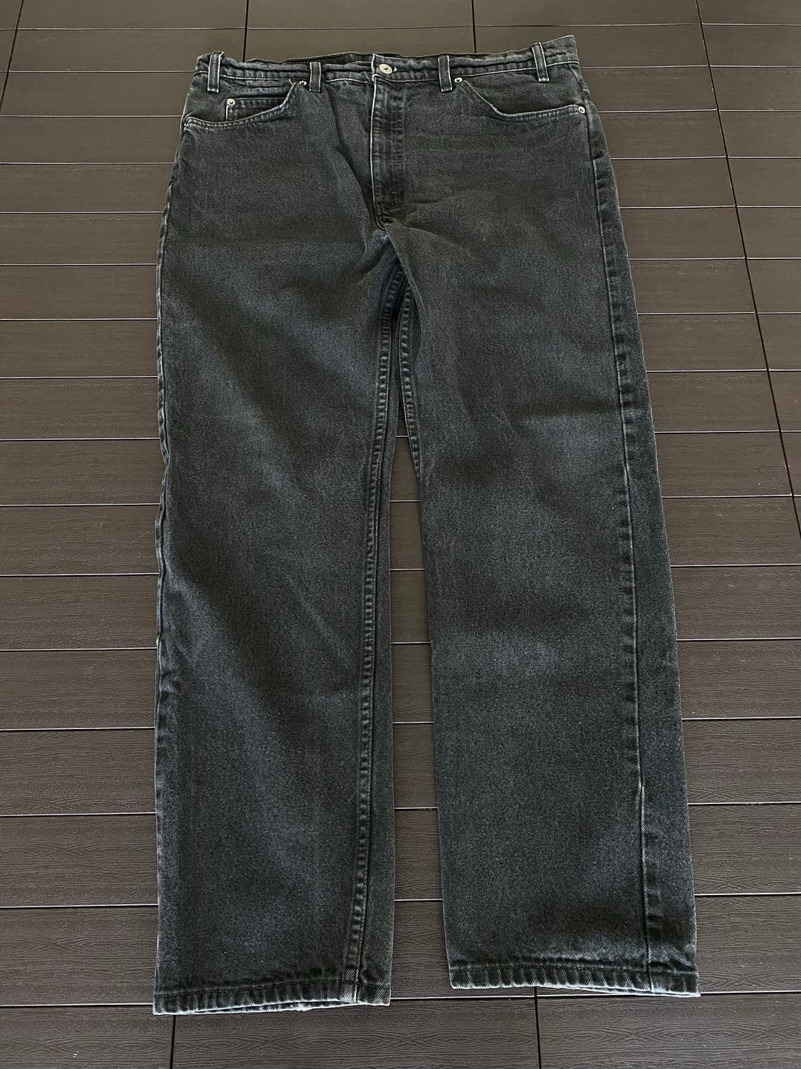 (38x30) 90s 리바이스 505 오렌지탭 흑청 블랙 상품이미지1