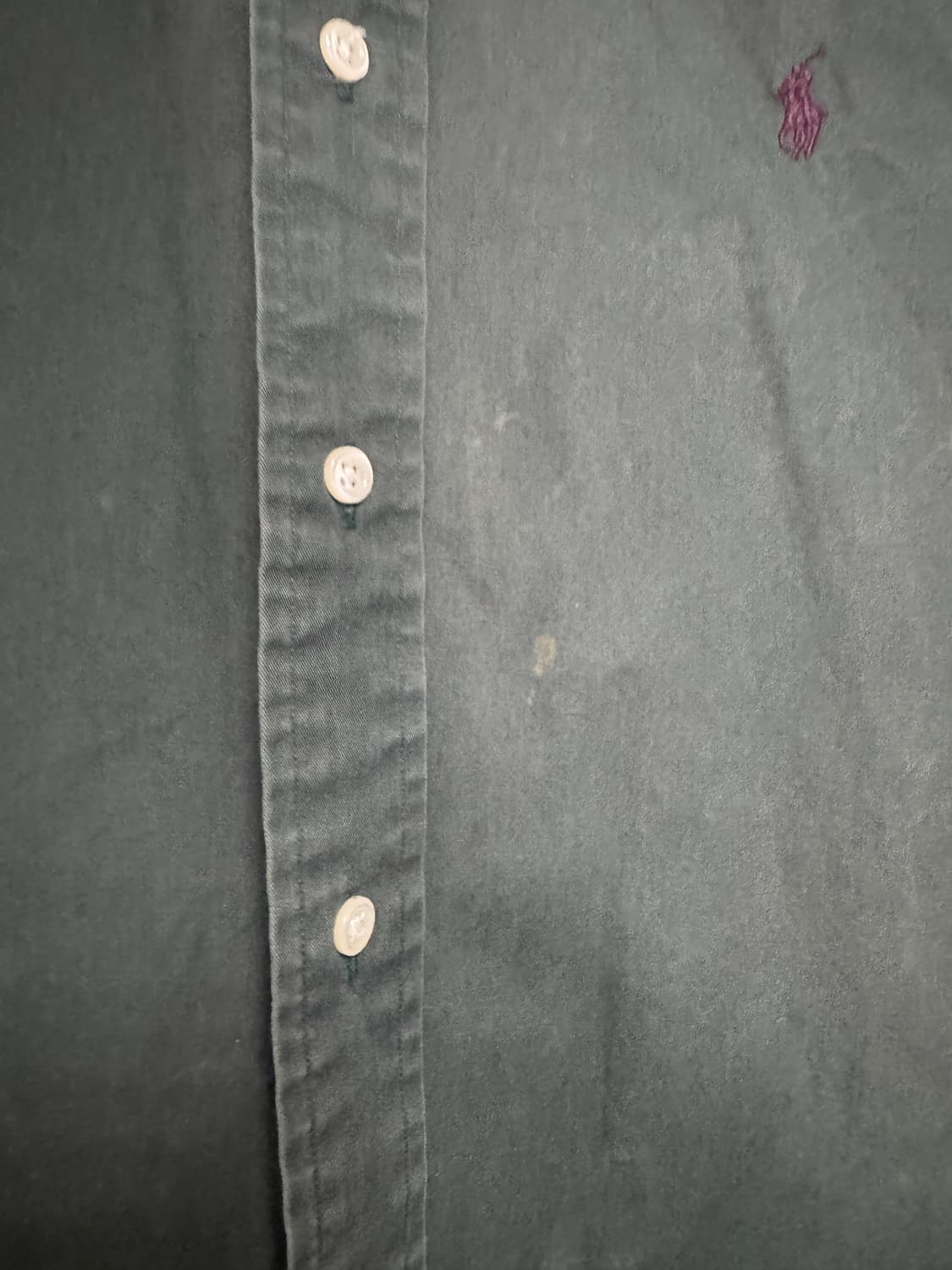 폴로 랄프로렌 블레이크 빈티지 카키 오버핏 코튼 셔츠 XL 상품이미지4