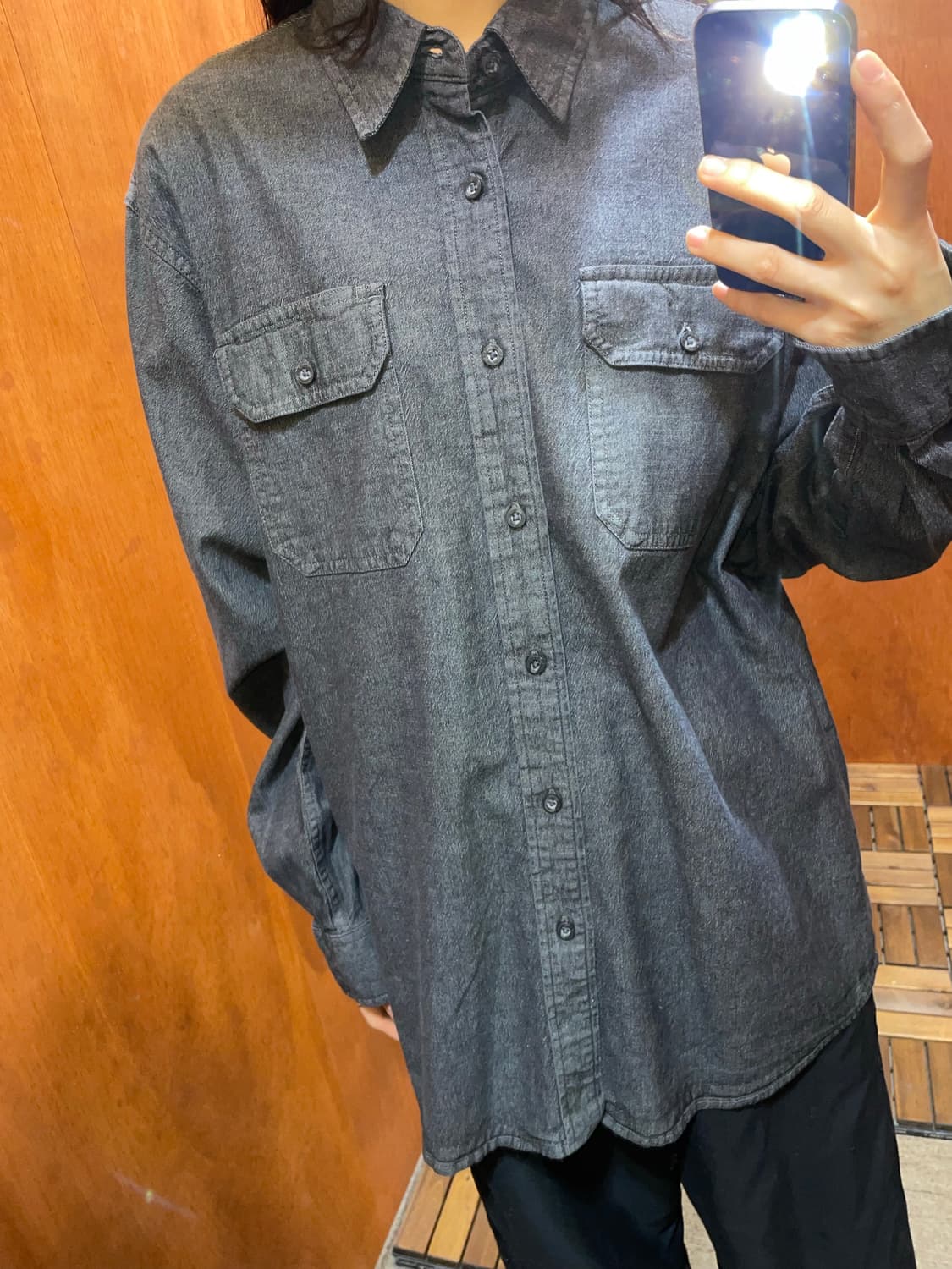 (L) Wrangler 랭글러 워크웨어 코튼 셔츠 상품이미지2