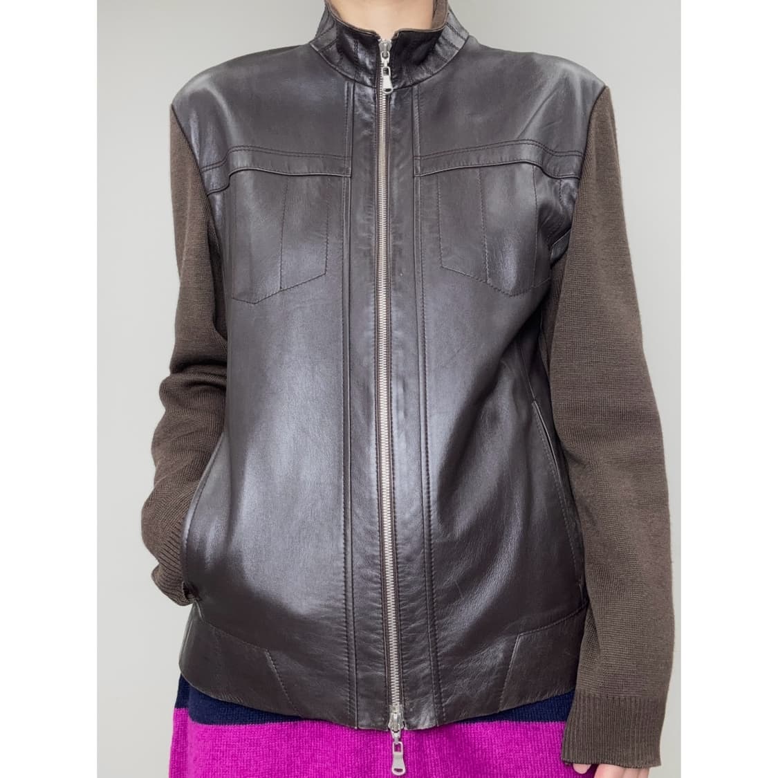 이태리 빈티지 리얼레더 가죽 자켓 상품이미지1
