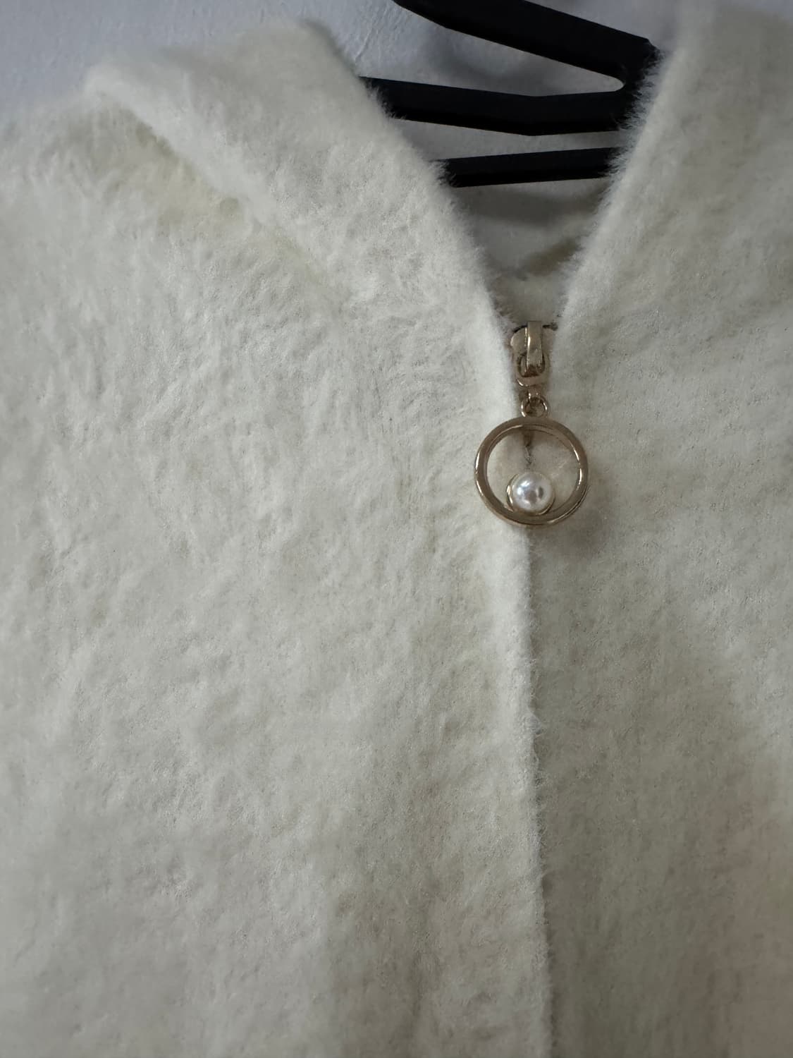 여성 올리브데올리브 귀여운 니트 후드 자켓 아이보리 상품이미지5