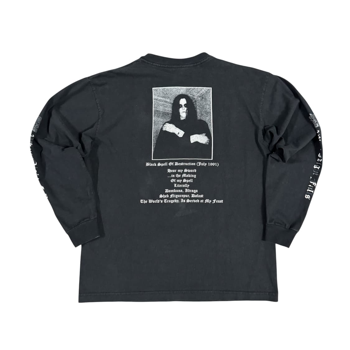 빈티지 2004 Burzum 버즘 블랙메탈 롱슬리브 티셔츠 상품이미지3