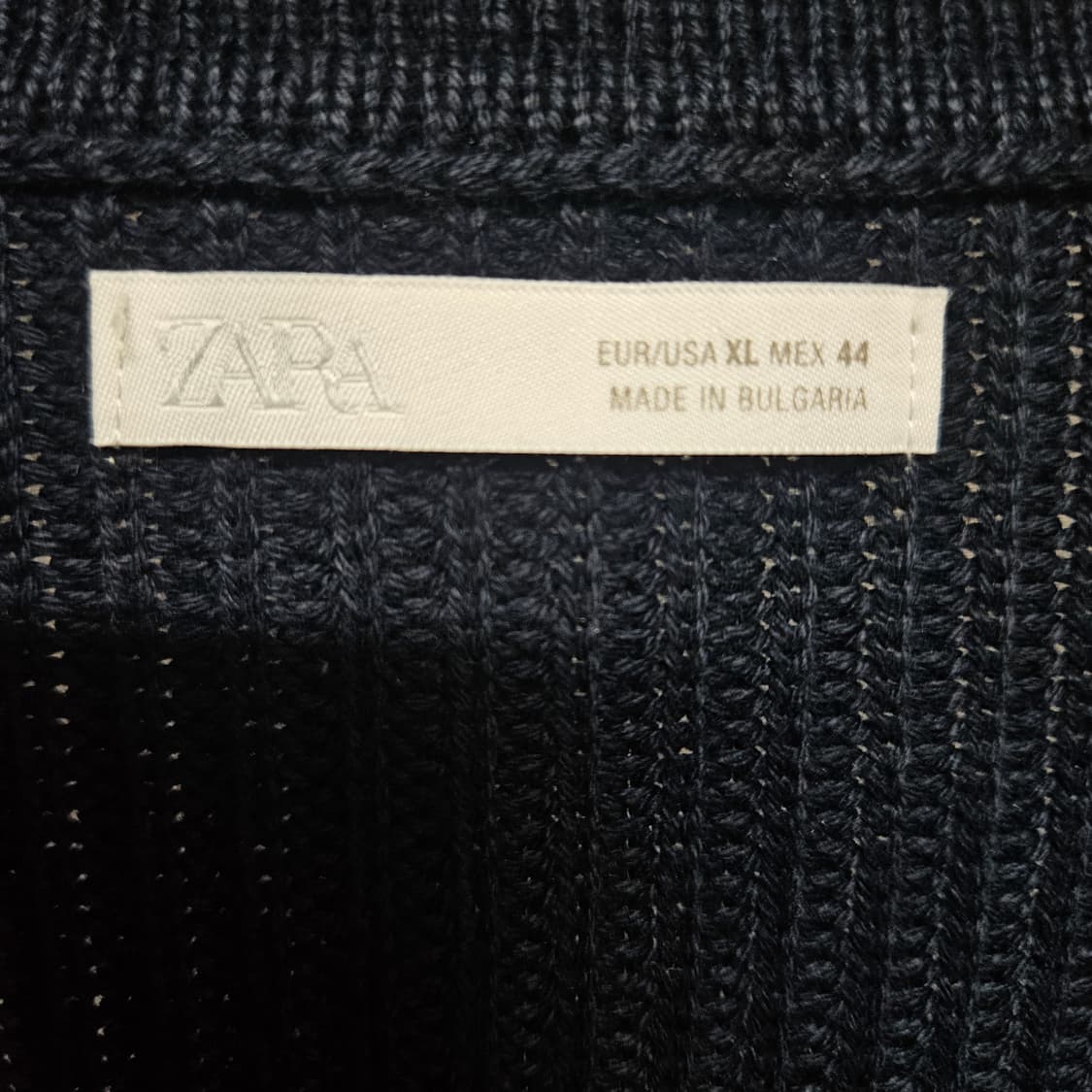 자라 코튼 카라 가디건 자켓 XL 상품이미지3