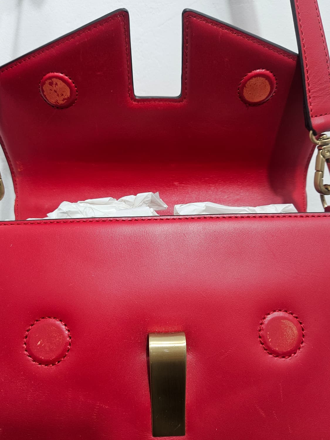 조이그라이슨(JOY GRYSON) 나오미백 레드 컬러 크로스백 상품이미지4