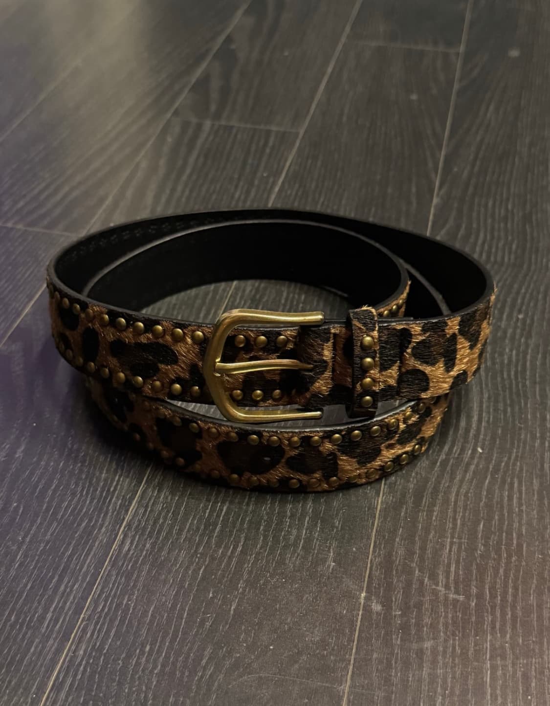 빈티지 웨스턴 레오파드 호피 벨트 새상품 상품이미지1