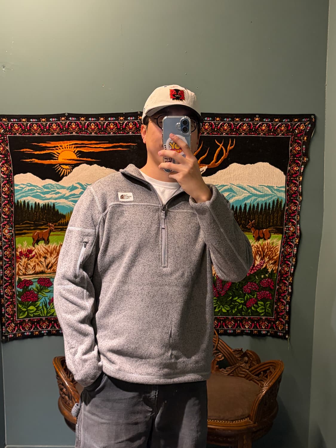 노스페이스 미국판 신칠라 감성 플리스 M (100-103) 상품이미지7