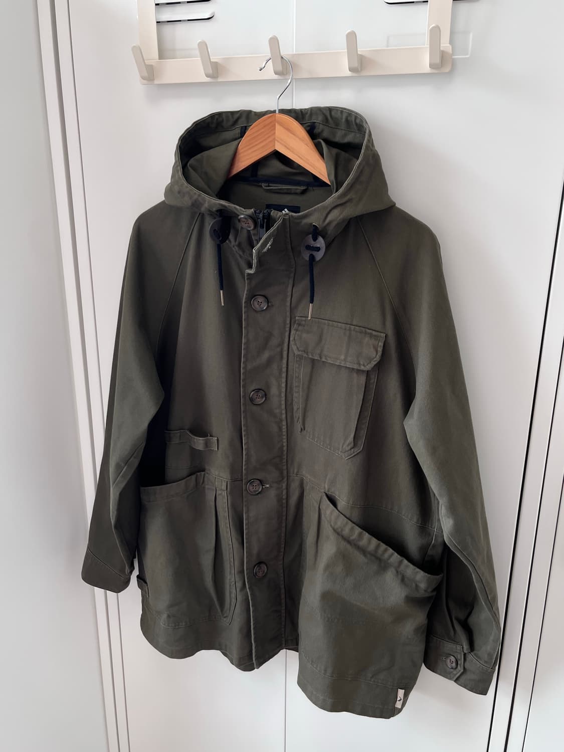 FieldCore 오버핏 빅포켓 카키 야상 코트 상품이미지1