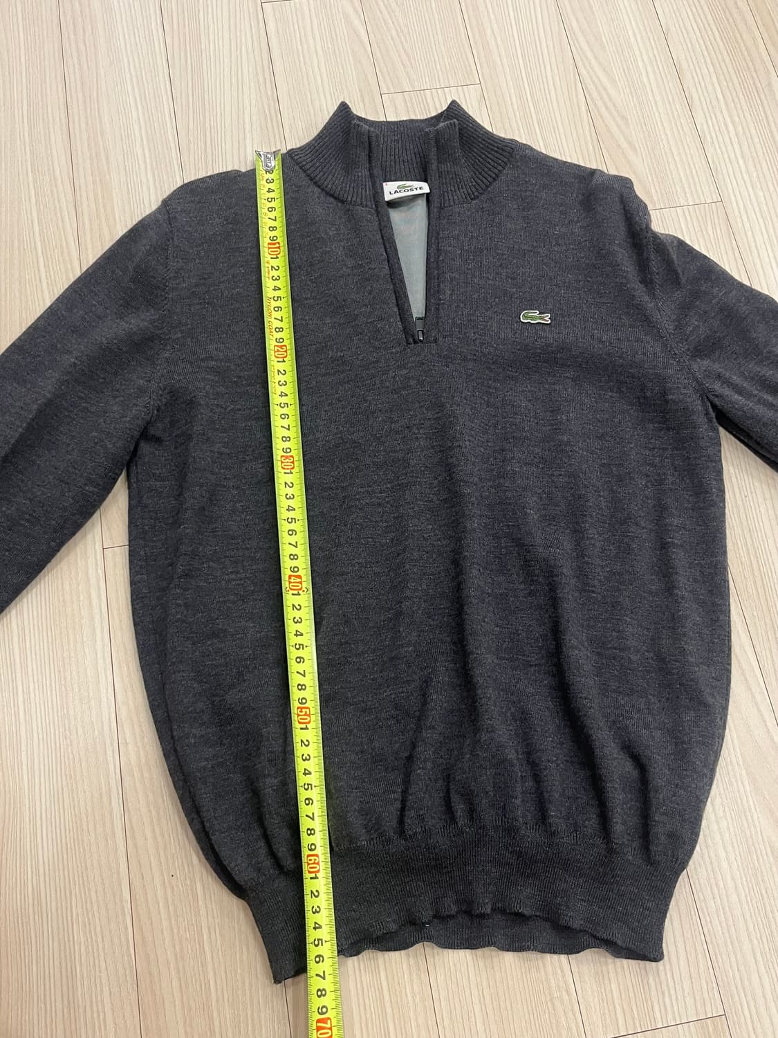 라코스테 하프넥 니트 그레이 상품이미지7