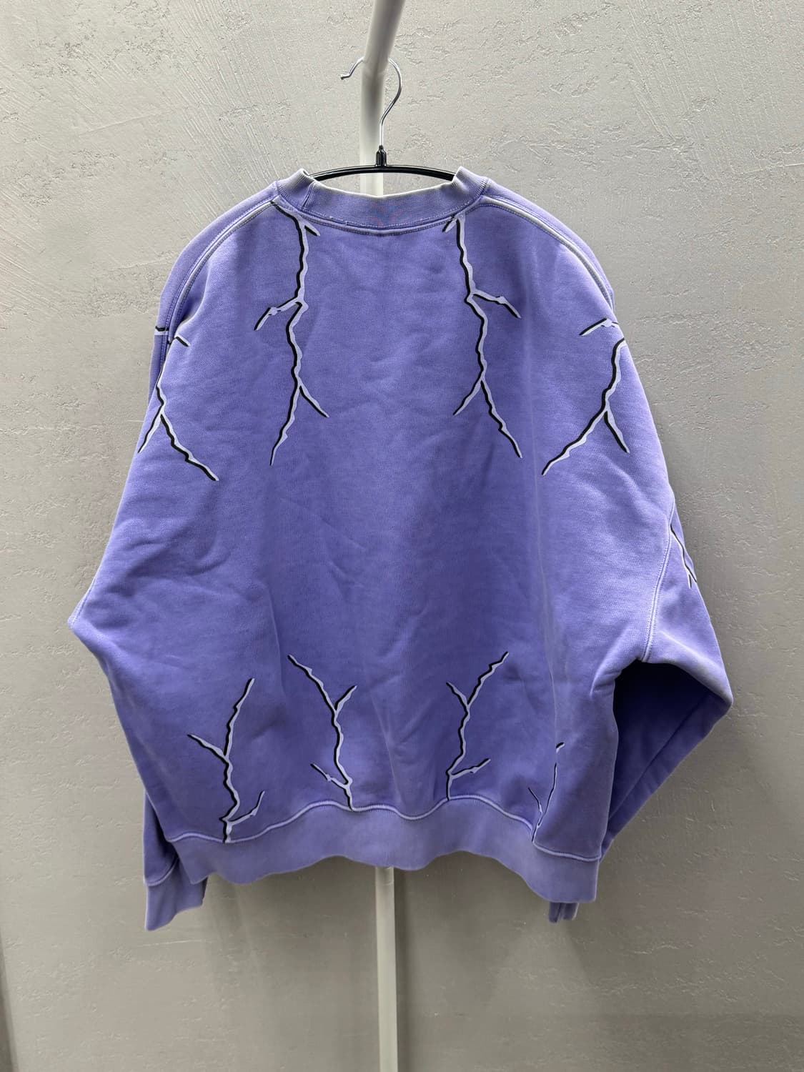 리오버 빈티지 프린팅 맨투맨 퍼플 M 상품이미지6