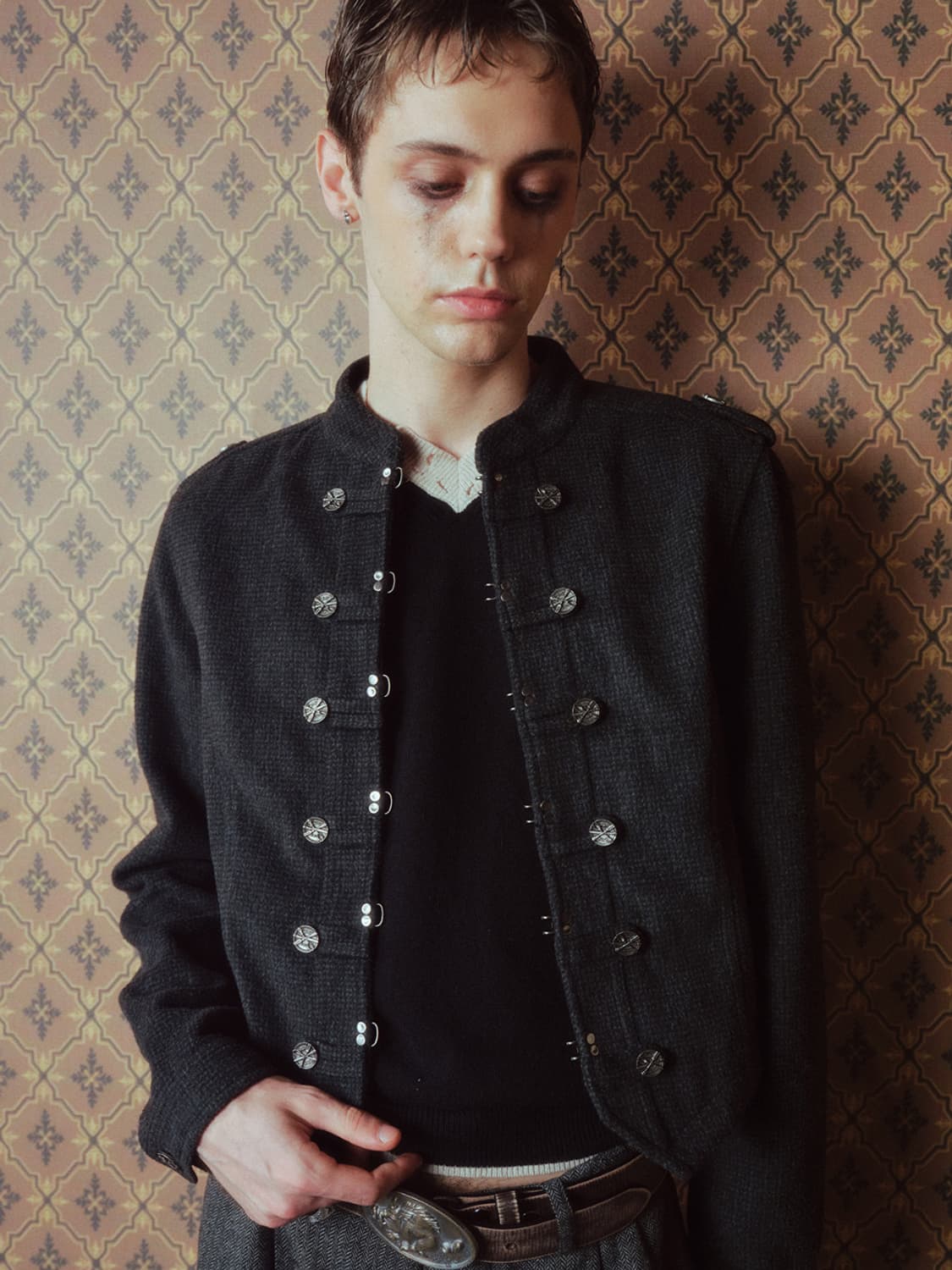 Metal Boar Buckle Leather Belt 상품이미지7