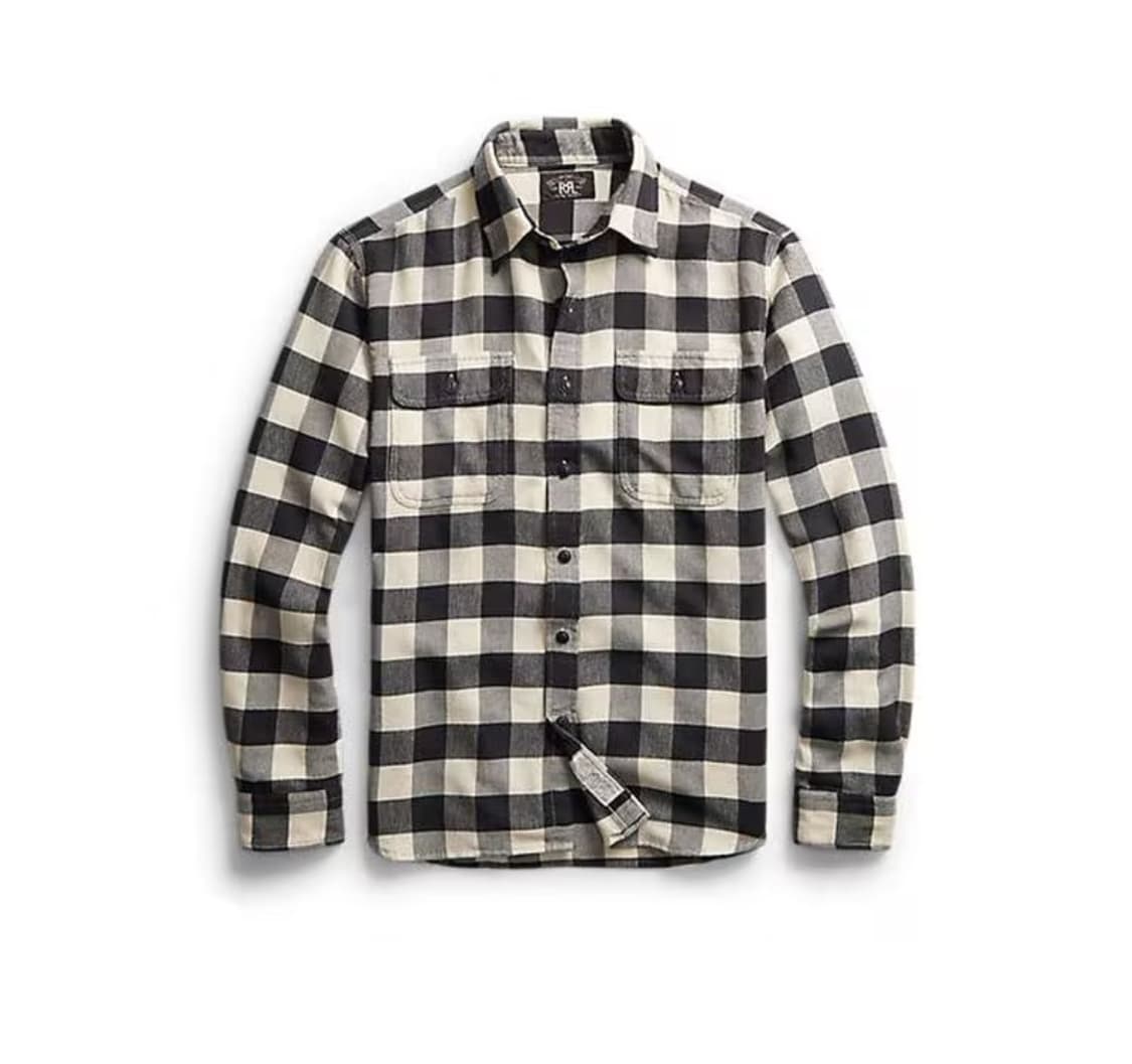 RRL 더블알엘 버팔로 체크 워크셔츠 L사이즈 상품이미지1