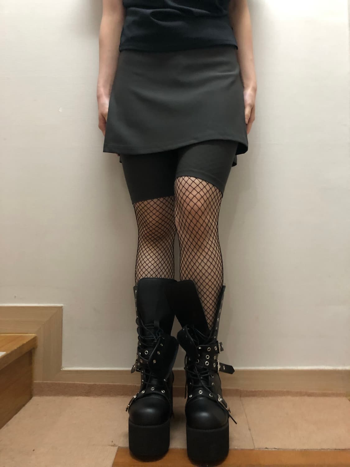빈티지 그레이 레이어드 팬츠 상품이미지3