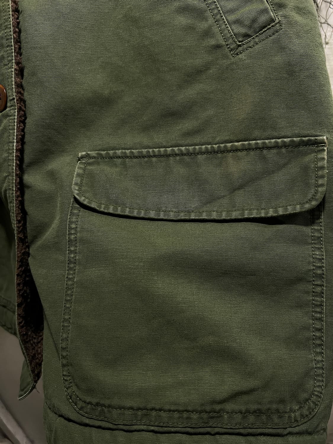 [XL]엘엘빈 USA 쉐르파 라이닝 올리브그린 헌팅 자켓 상품이미지4