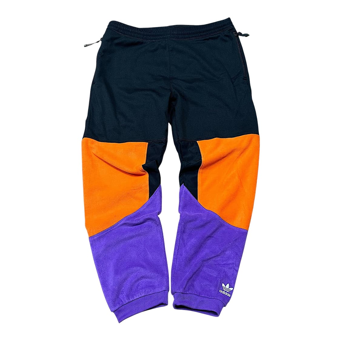 ✨ (세트) 아디다스 빅로고 배색 플리스 반집업  상품이미지7