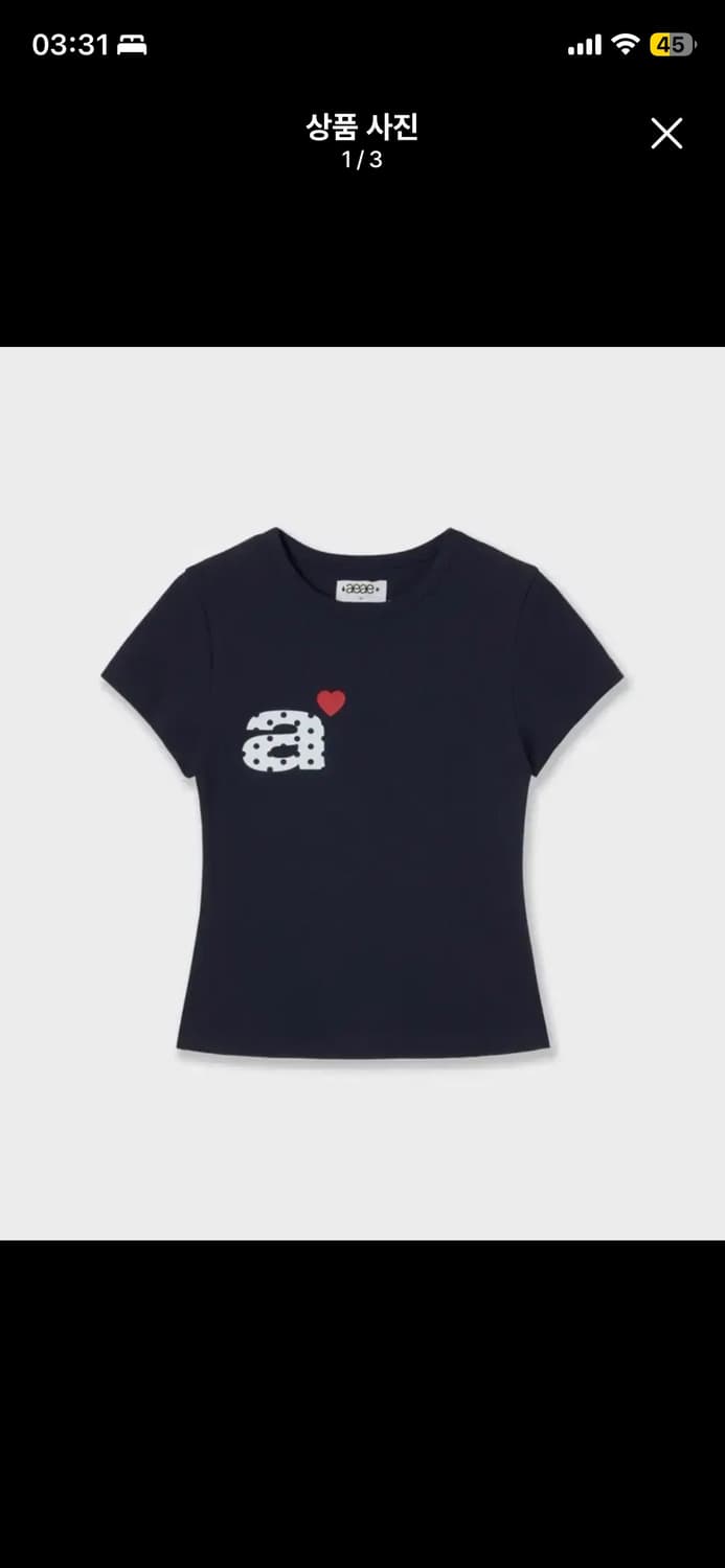 DOT SMALL LETTER TEE [NAVY] 상품이미지1