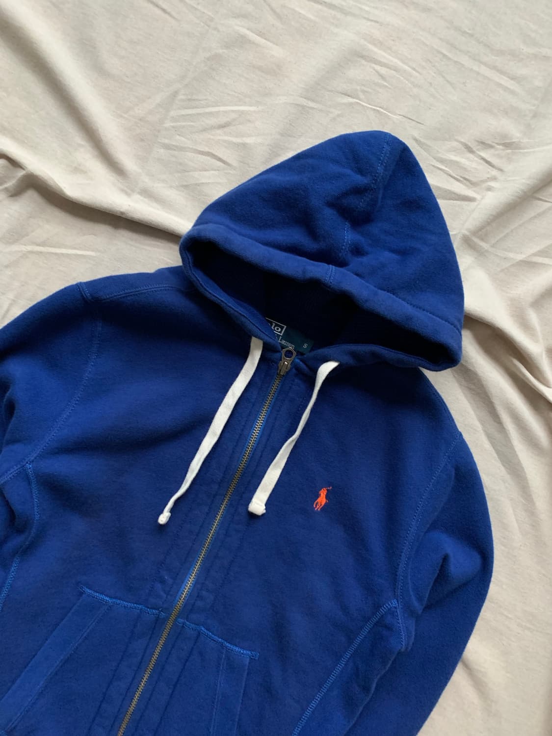 폴로 랄프로렌 포니로고 써멀 헤비 블루 후드집업 상품이미지6