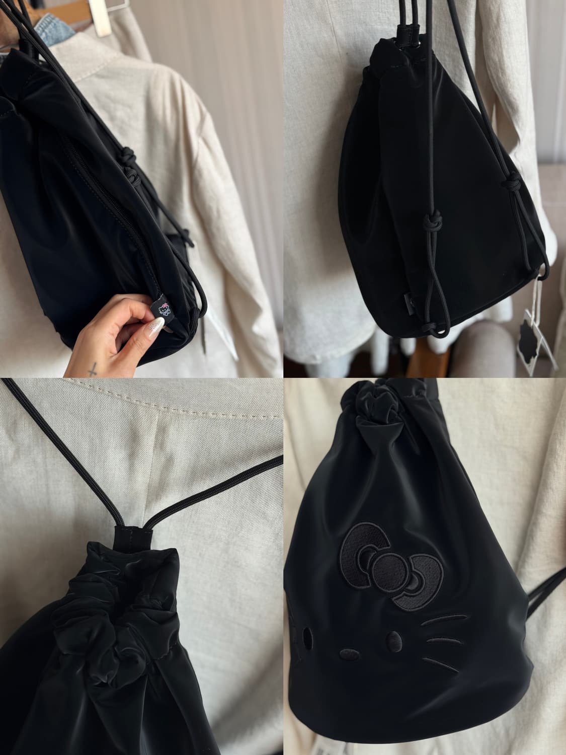 헬로키티 조셉앤스테이시 헤이즈스트링 백팩 상품이미지7