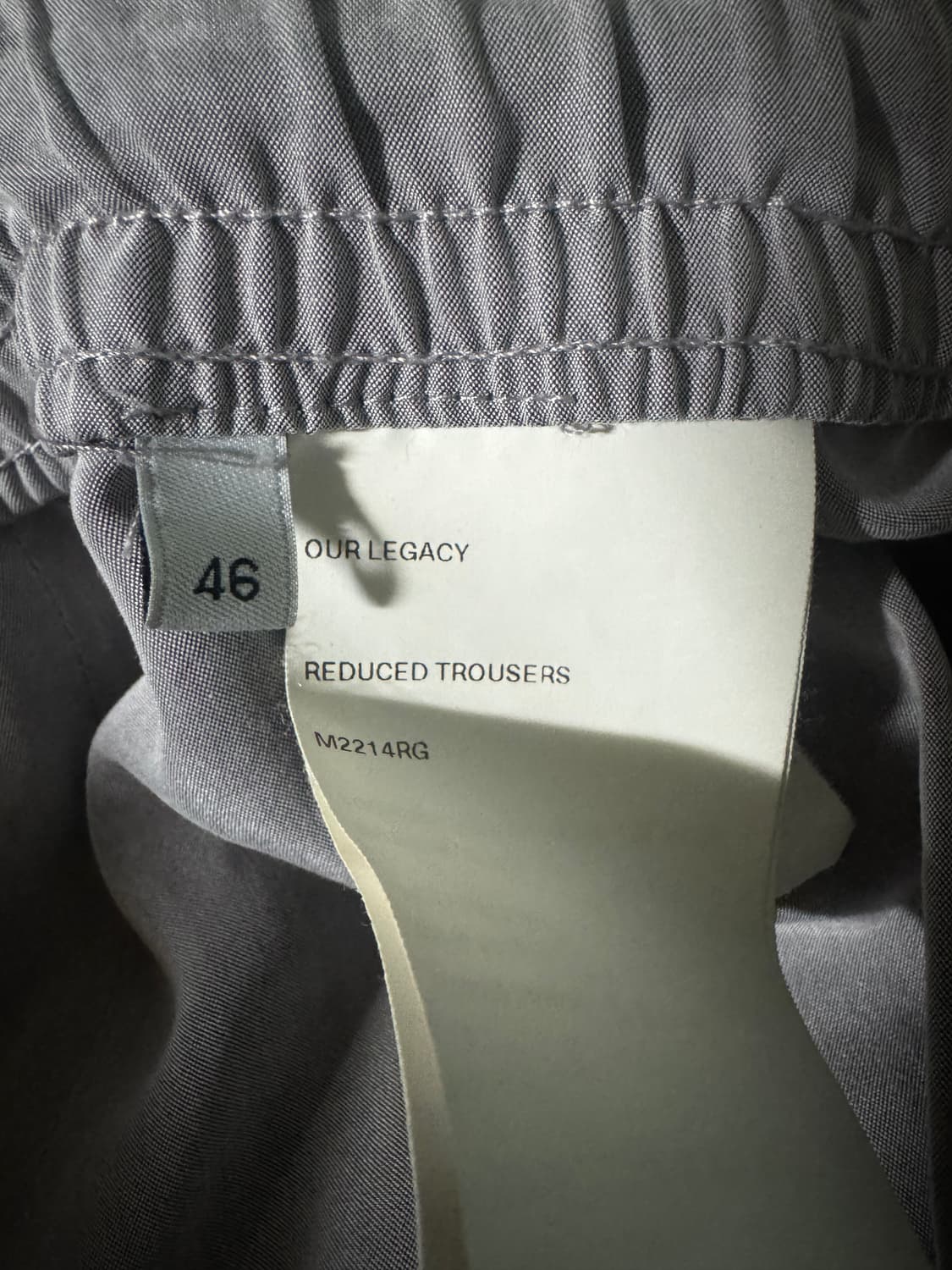 아워레가시 리듀스드 트라우저 그레이 솔라 46 상품이미지4