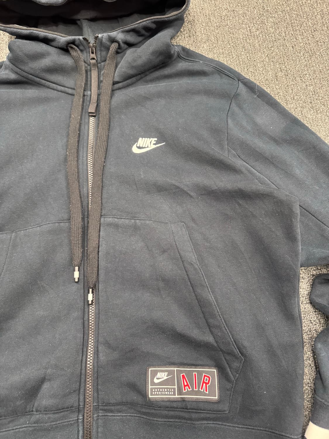 M)나이키 에어 빈티지 백프린팅 후드집업 상품이미지3