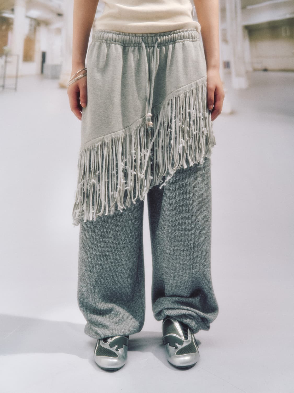 Somsoc 솜속 ) PHAZE PRINGE PANTS_M.GREY  상품이미지1