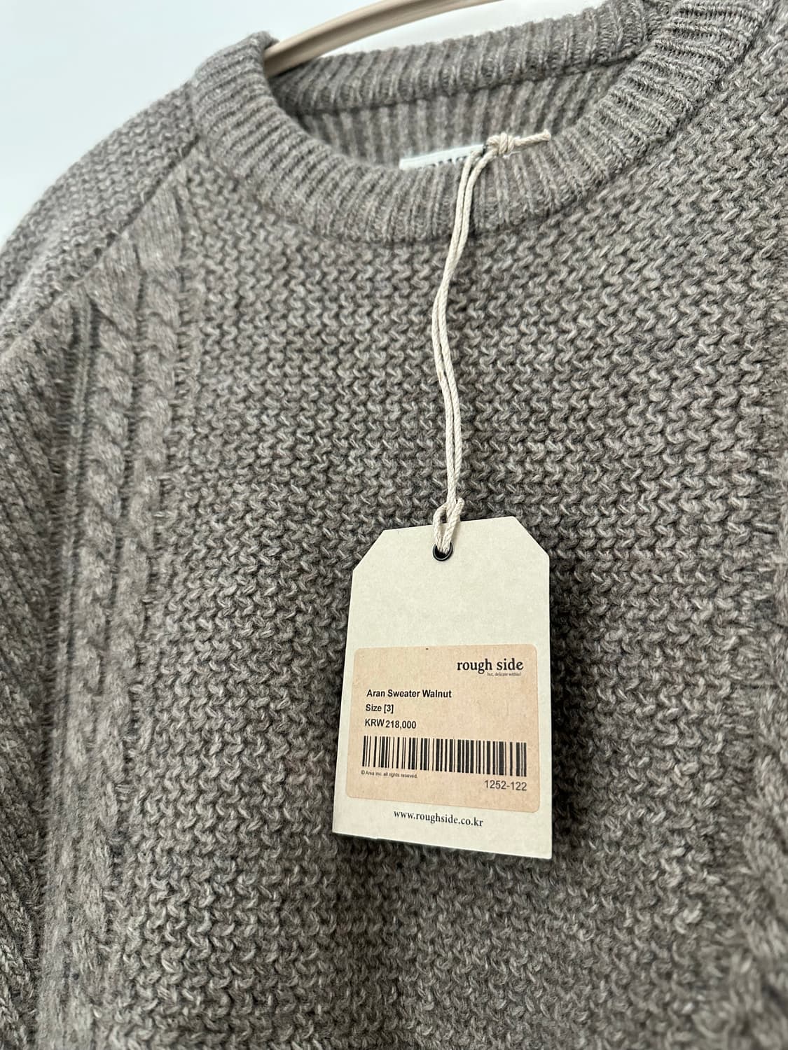 [새상품급] 러프사이드 아란 스웨터 월넛 3 상품이미지4