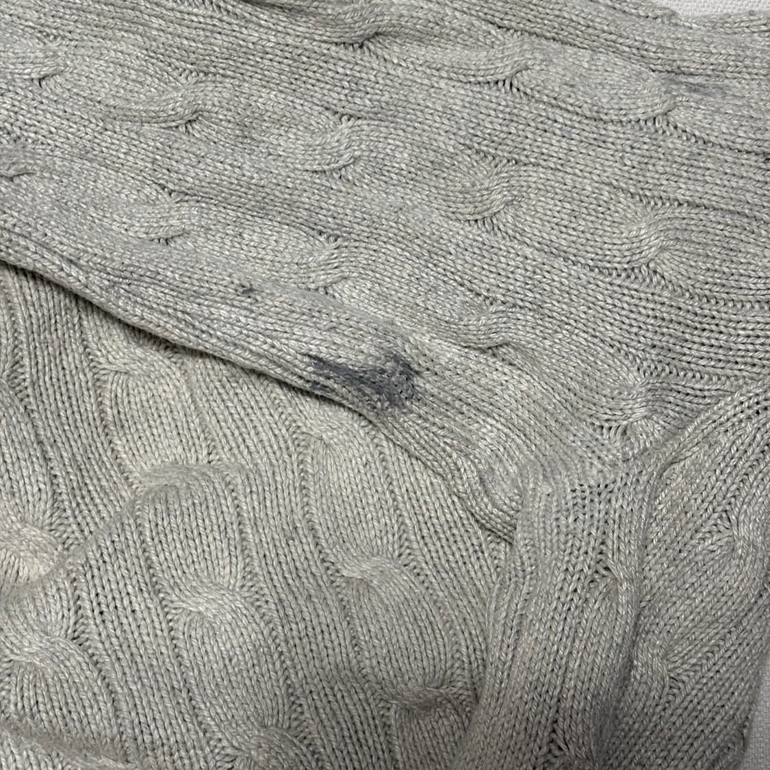 S 폴로랄프로렌 반집업 오트밀 케이블 니트 상품이미지6