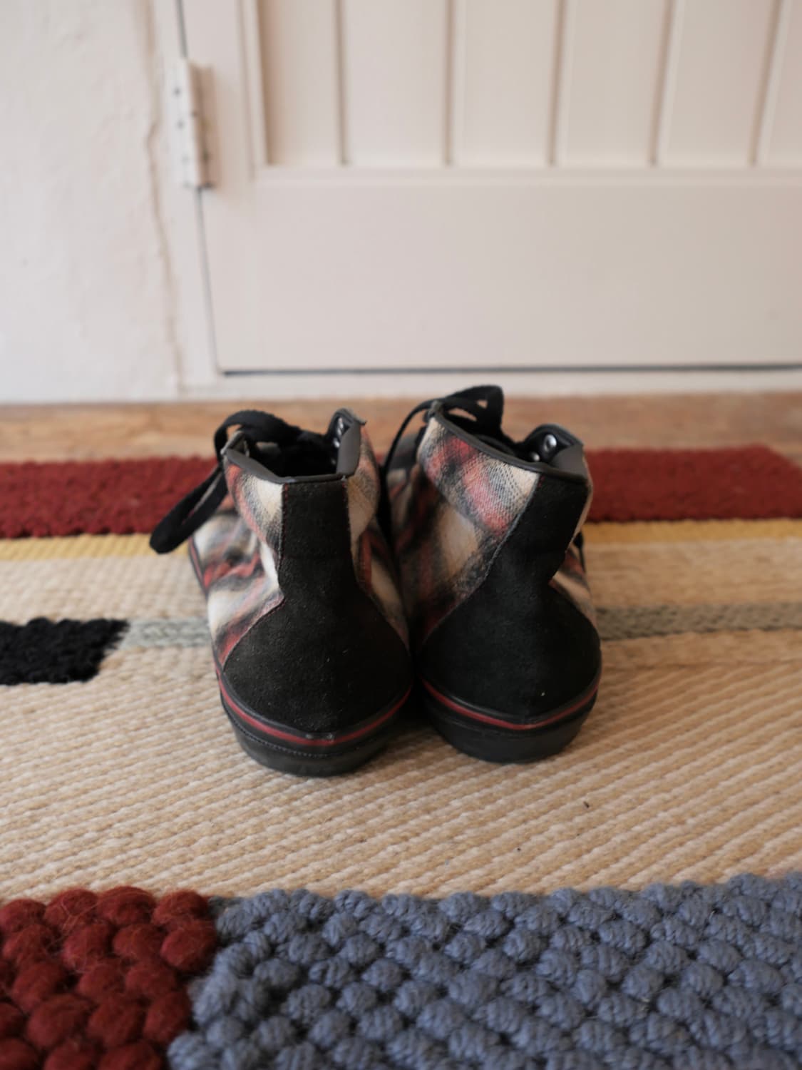 요지 야마모토 체크 스니커즈 상품이미지3