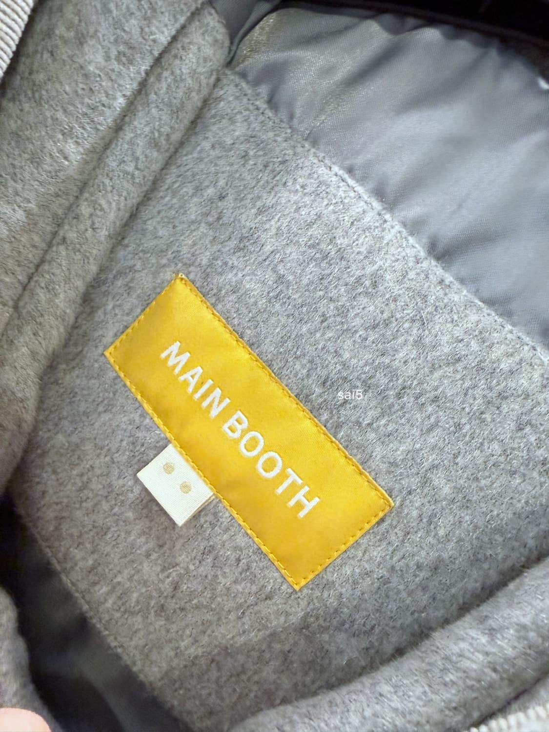 메인부스 오버사이즈 하프 더플코트 그레이 상품이미지4