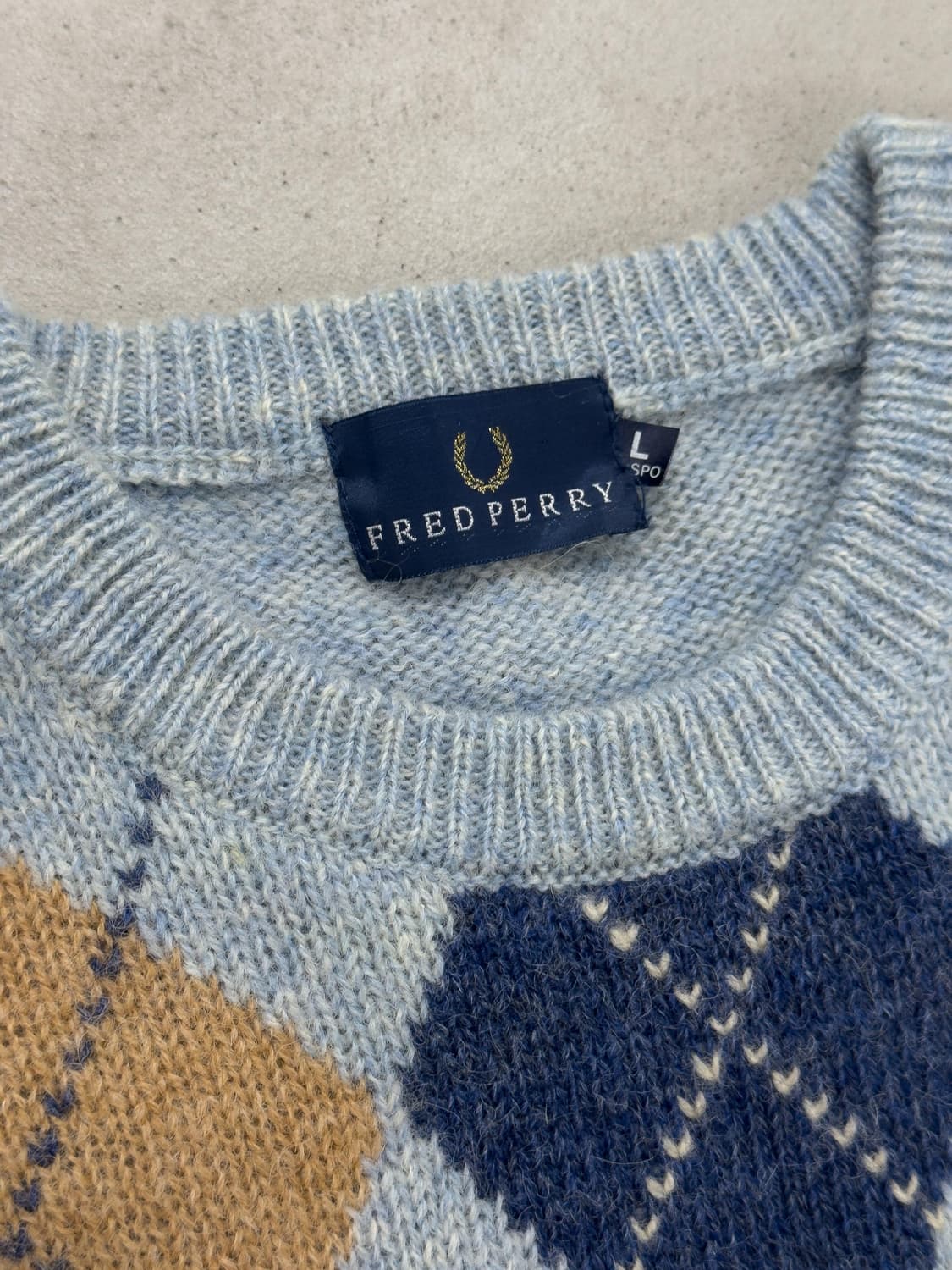 프레드페리 아가일 스웨터 상품이미지5