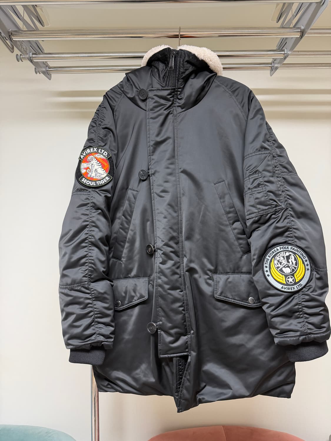 커스텀멜로우 x 아비렉스 n3b 파카 구스다운 상품이미지2