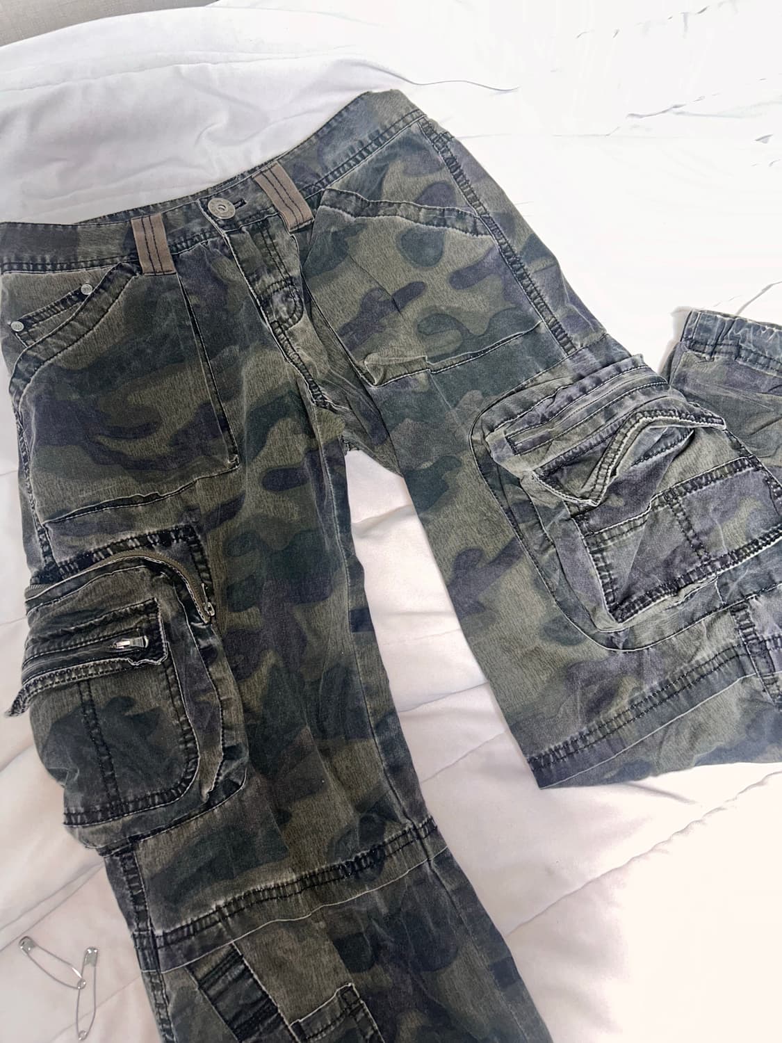 빈티지 로우웨스트 카고바지 상품이미지3