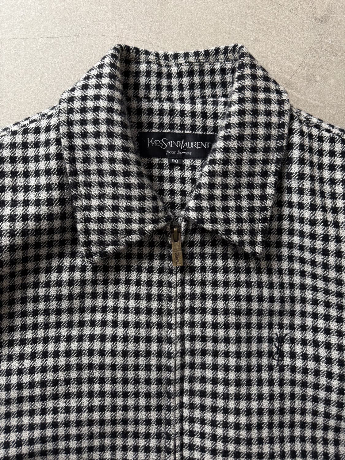 Yves Saint Laurent Check Wool Jacket 상품이미지3