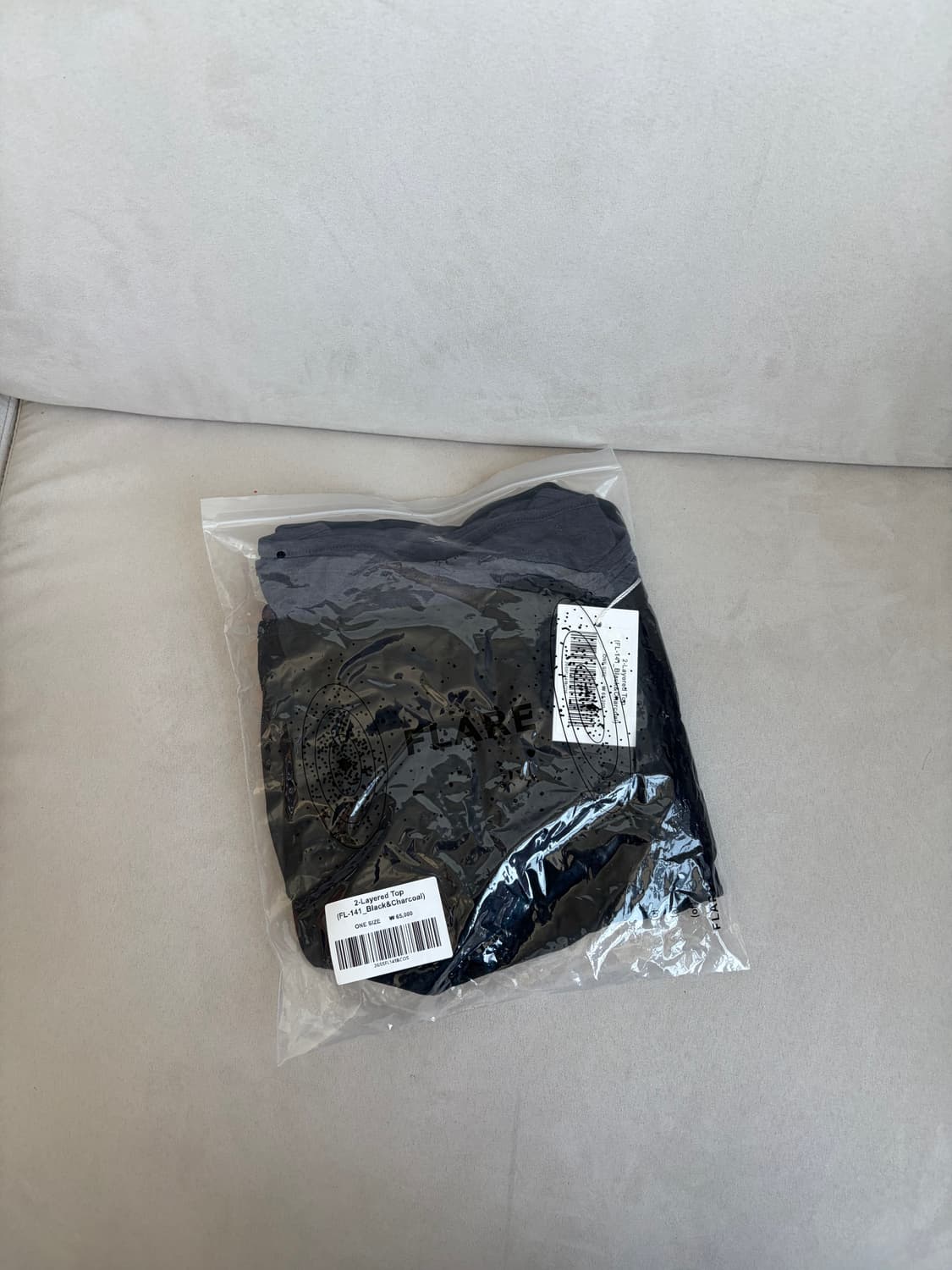 플레어업 레이어드 블랙 반팔 티셔츠 (새상품) 상품이미지2