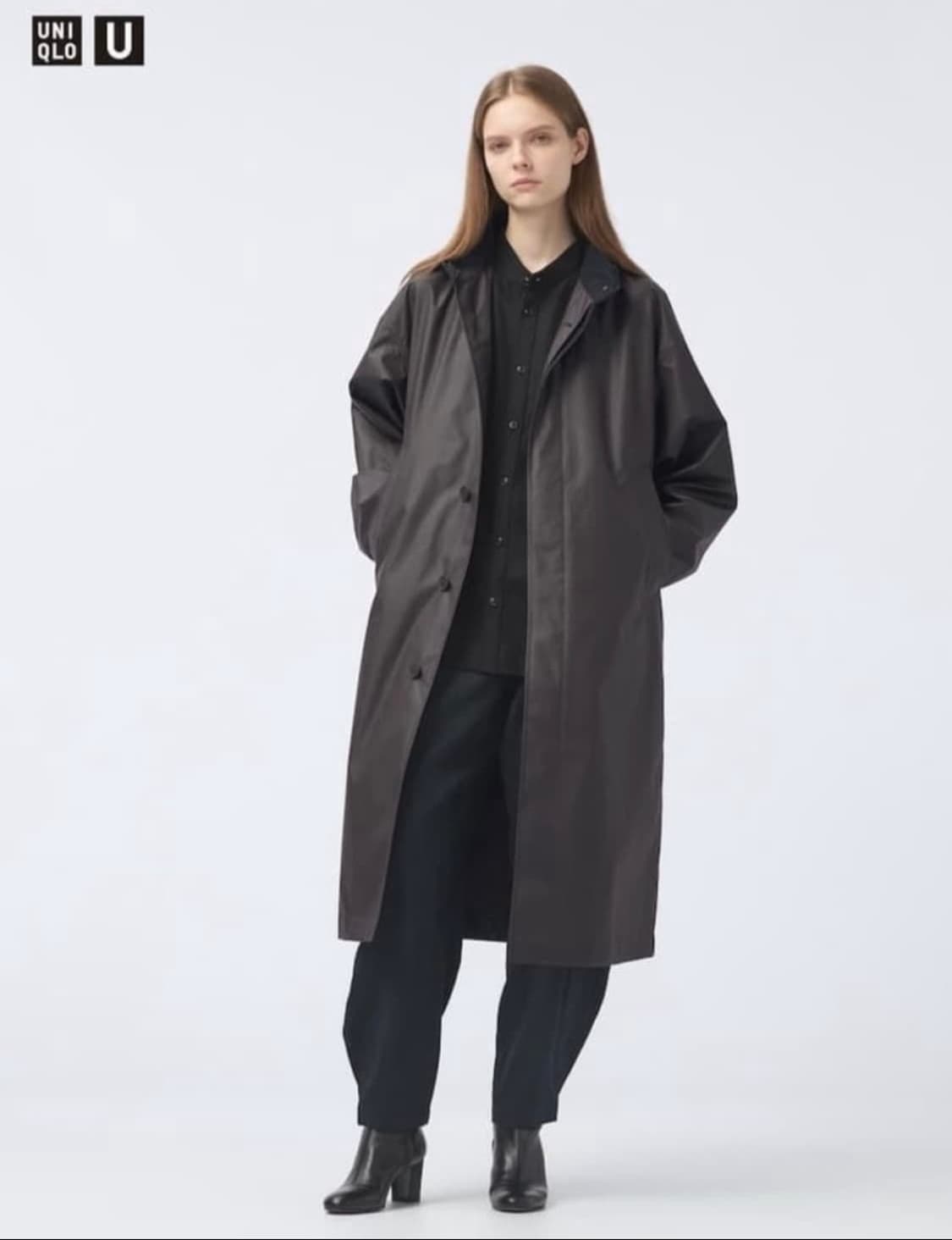 유니클로 u 코팅 롱코트 상품이미지2