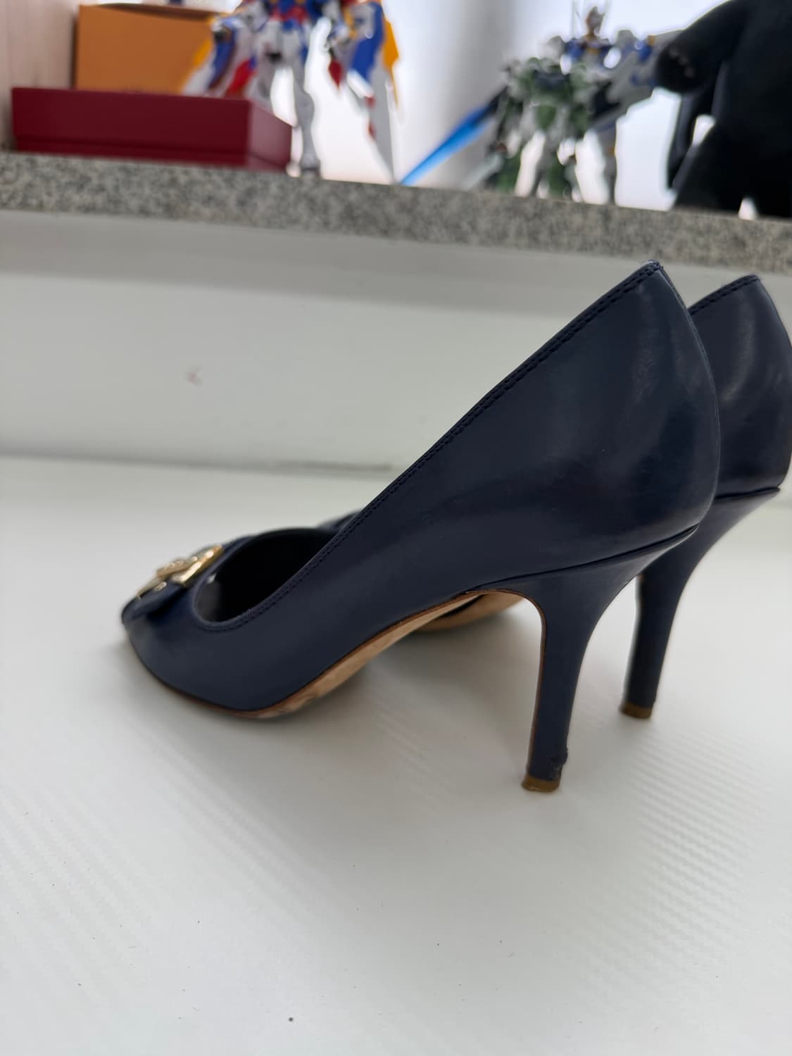 정품) Dior 디올 오픈토 힐 구두 36 상품이미지6