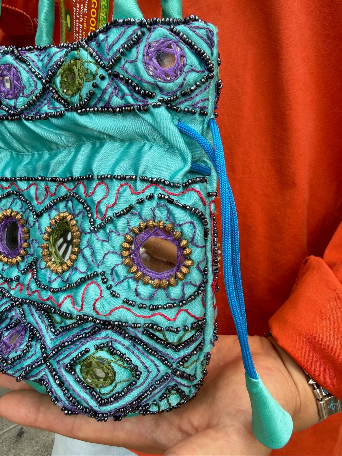 Indian Mirror Work Potli Bag 상품이미지5