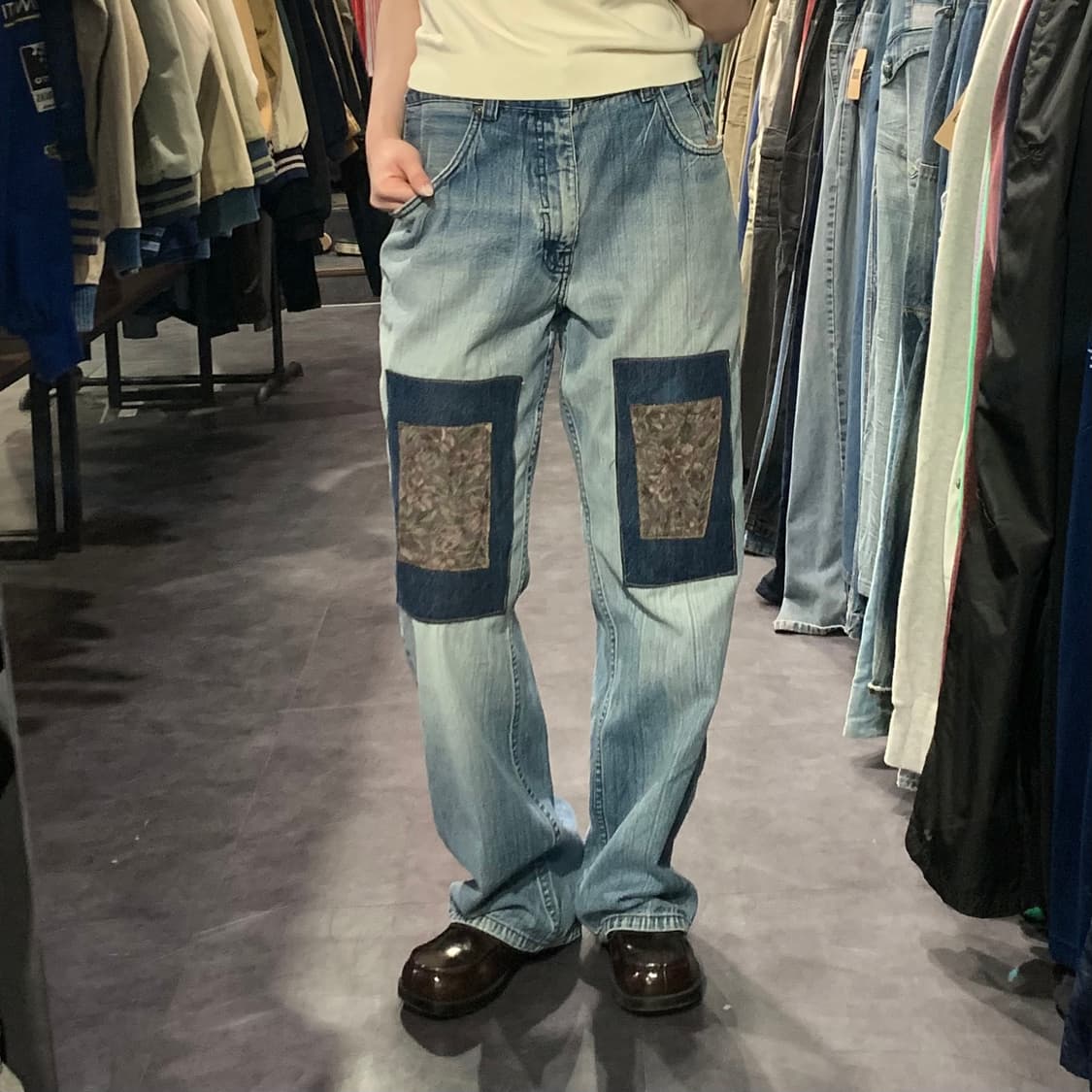 [IM] ROCAWEAR 패치워크 데님 팬츠 상품이미지3