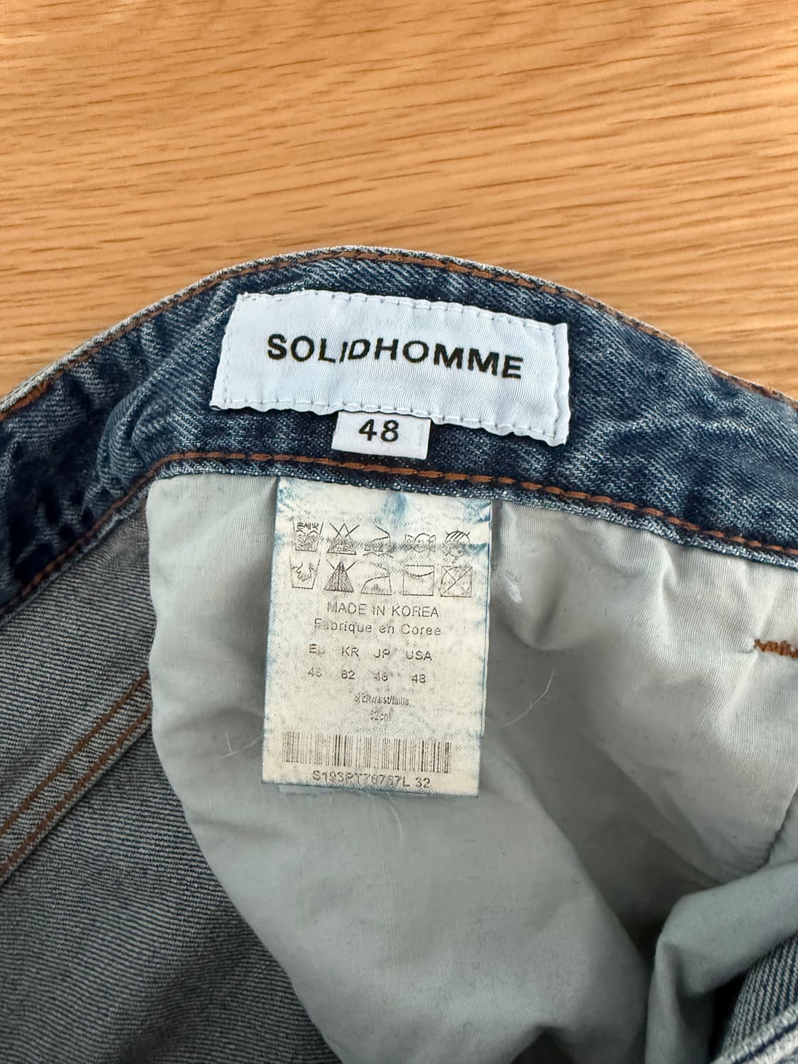 솔리드옴므(SOLID HOMME) 데님 팬츠 상품이미지7