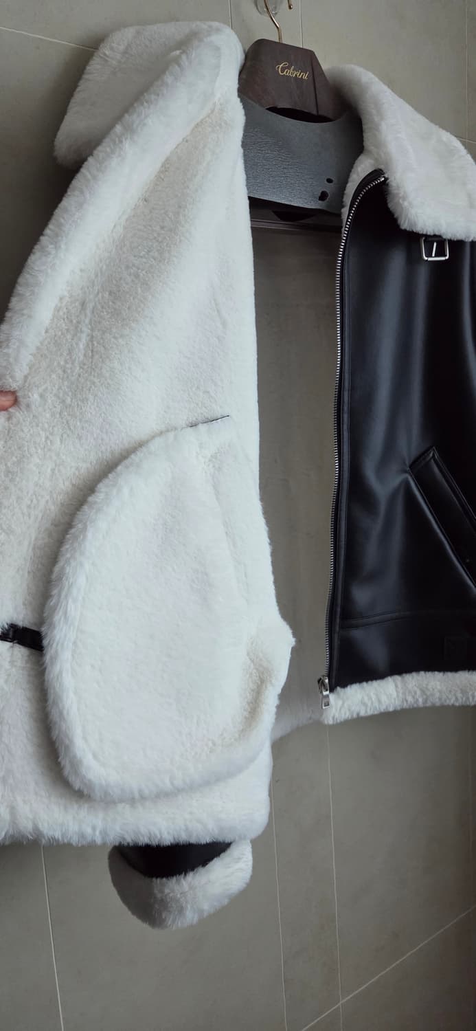 레프트 서울 에비에이터 무스탕 자켓  XL 새제품 택포 상품이미지8