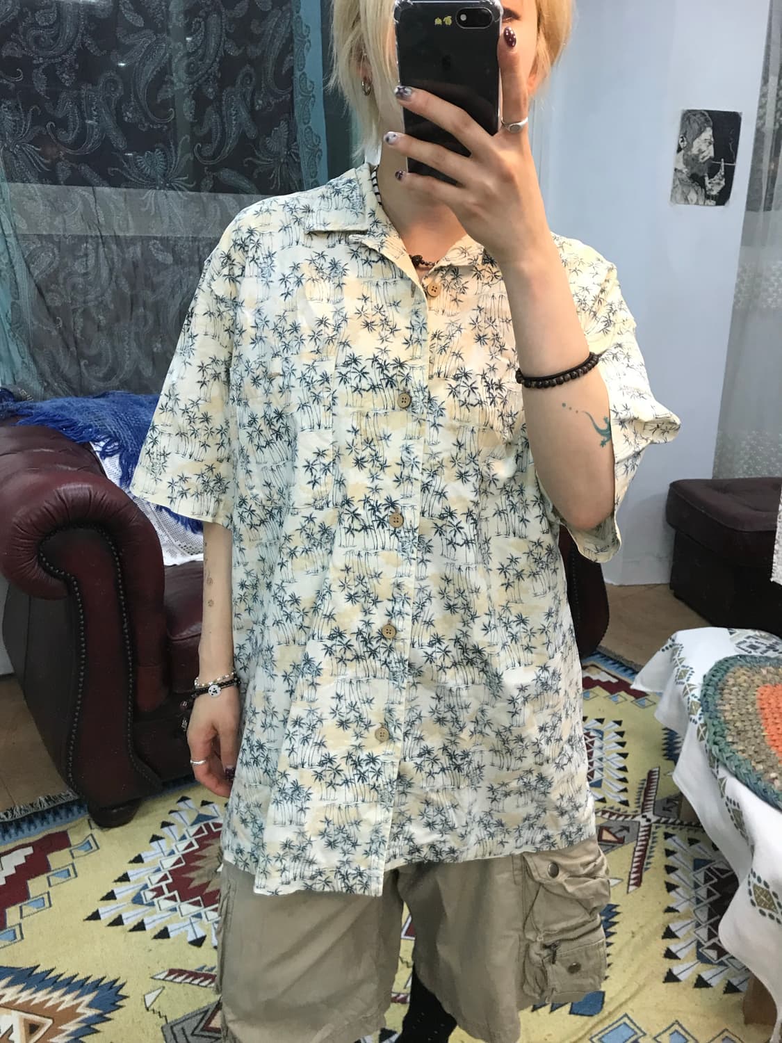 TOMSHORT 빈티지 하와이안 포켓 반팔 셔츠 (Z1148) 상품이미지1