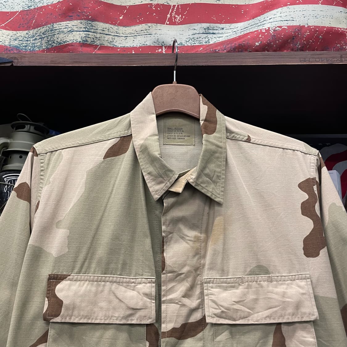 00s DCU 데저트 카모 패턴 BDU 립스탑 원단 군납 M-65 자켓 상품이미지3