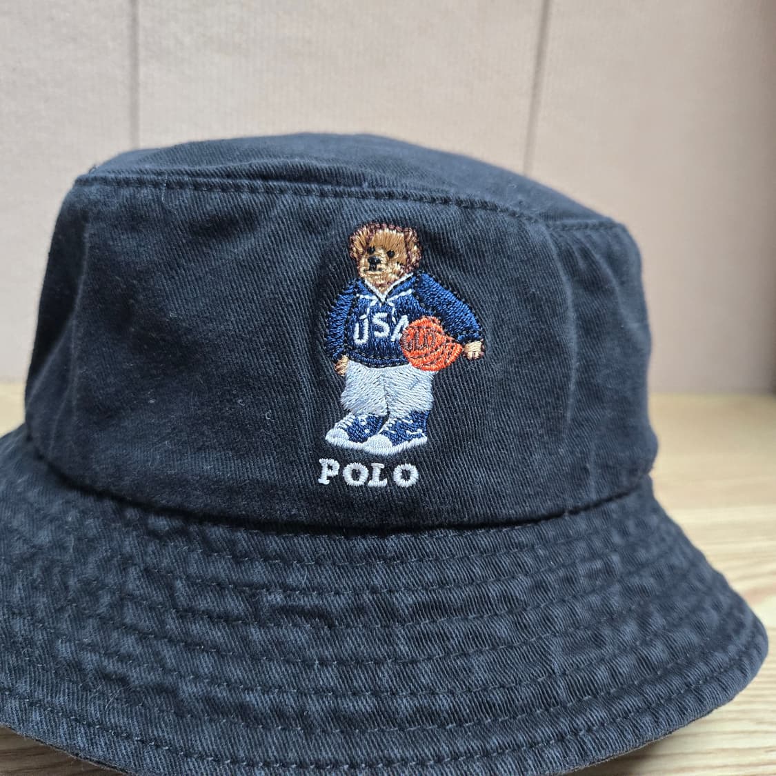 OS 폴로랄프로렌 폴로베어 버킷햇 블랙  상품이미지5