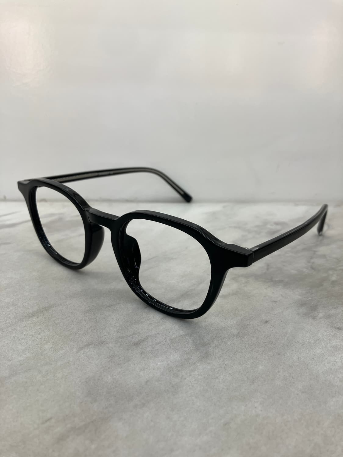 B89 DMN 유광 블랙 웰링턴 뿔테 안경122 상품이미지7